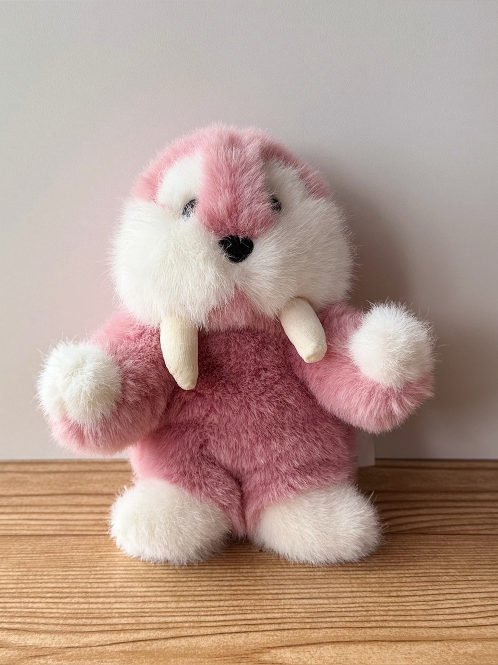 Gund 1986 Vintage Pink Walrus Mooky Plush Stuffed Animal 7.5”